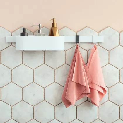 Косметична ємність HANSGROHE WALLSTORIS 27913700, білий — Photo 2