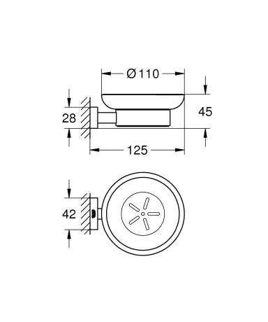 Мильниця Grohe Essentials Cube New (40754001) — Photo 1