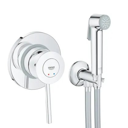 Набір 2 в 1 для туалету Grohe BauClassic (к-кт гіг.душа, змішувач прих.монтажу) (UA2904800S)