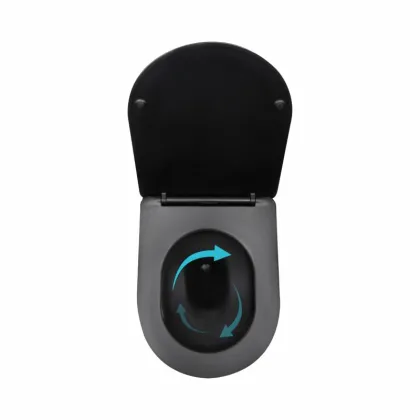 Унітаз підвісний Qtap Taurus Ultra Quiet 515×360×350 мм, Matt Black, з сидінням Slim Duroplast / Soft-close / Quick Release QTTAU28BLM50504 — Photo 5