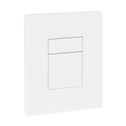 Панель змиву пластикова Koer KT-0607-03 157x198x3mm, кнопка квадратна (колір білий)