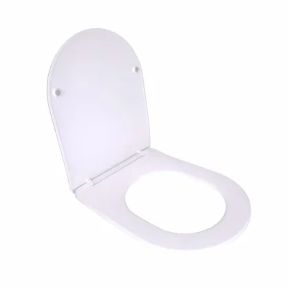 Сидіння для унітаза (Robin 520,660, Scorpio 520,660) 460x362x50 мм, White, з мікроліфтом, Slim Duroplast, Quick Release QTSC179W47351 Qtap — Photo 2