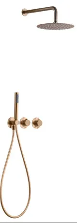 IMEX ASSEN BRUSHED ROSE GOLD Набір для душу термостатичний, PVD матове рожеве золото