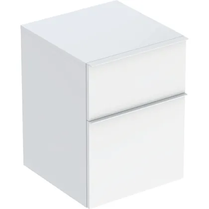ICON тумба 45*60*47,6 см, с 2мя ящиками, белый матовый