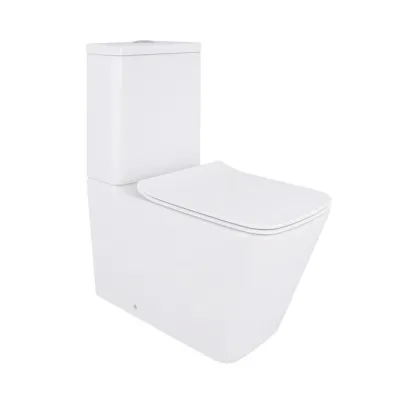Унітаз-компакт Qtap Crow Eco безобідковий з сідінням Soft-close QTCRO27W48750
