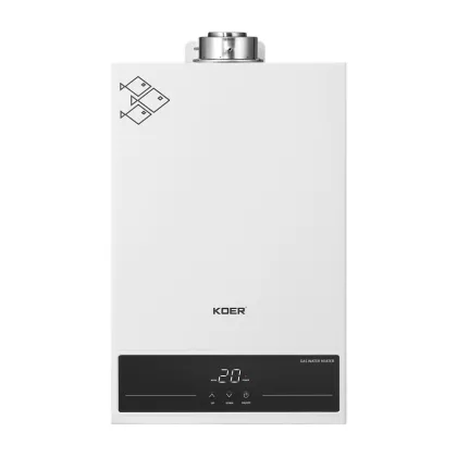 Газова колонка KOER KWH.G0312 TURBO WHITE турбована 12 л/хв, колір білий (KR5557) — Photo 3