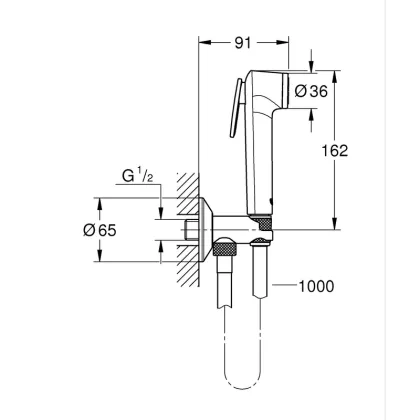 Готовий комплект для гігієнічного душу з Tempesta-F Grohe Essence (UA111197000) — Photo 2