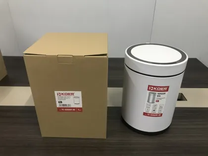 Відро для сміття сенсорне кругле KOER TC-020609-08 9 л (колір білий) (KR5938) — Photo 5