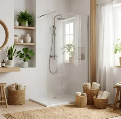 Душова стінка REA FLEXI 70 TRANSPARENT CHROME — Photo 1