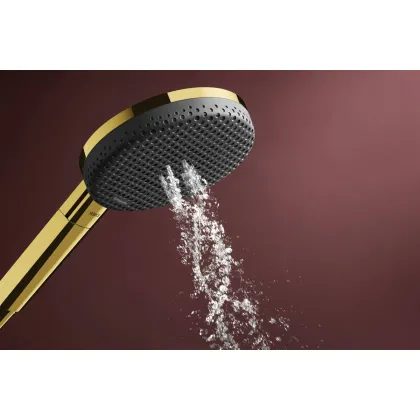 RAINDANCE ALIVE SELECT S ручний душ (3 типи струменів RainAir, PowderRain, Massage), полірованне золото — Photo 2