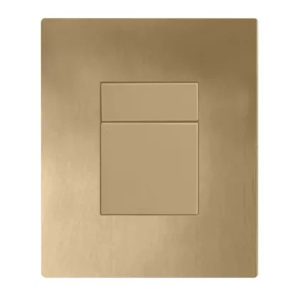 Панель змиву пластикова Koer KT-0607-12 157x198x3mm, квадратна, матове золото — Photo 2