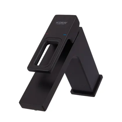 Змішувач для умивальника Koer KB-10009-05 (Колір чорний) (KR3499) — Photo 4