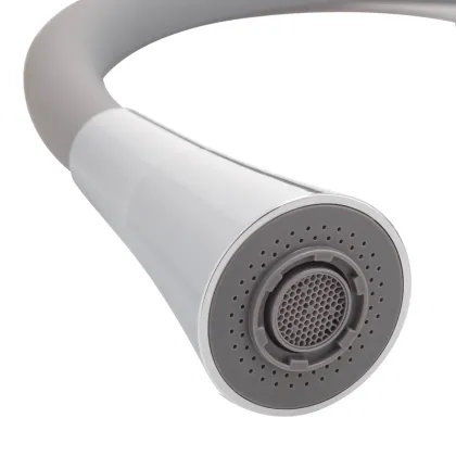 Змішувач для кухні Mixxus Premium Matis 011-T (NUT) Refl.Gray (Колір хром+силік.вилив сірий) (MI8267) — Photo 1