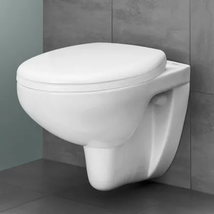 Bau Ceramic Підвісний безободковий унітаз (без сидіння), альпін-білий — Photo 2