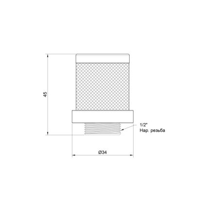 Сітка зворотного клапана SD Plus 1/2&quot; SD245W15 — Photo 1