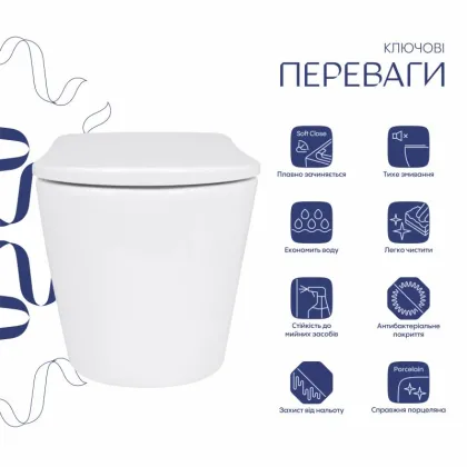 Унітаз підвісний Qtap Scorpio ML Ultra Quiet 520x365x365 мм, з сидінням Soft-close MagLock, White QTSCOML26W49624 — Photo 2
