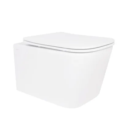 Унітаз підвісний Qtap Crow безобідковий з сідінням Soft-close QT05335170W