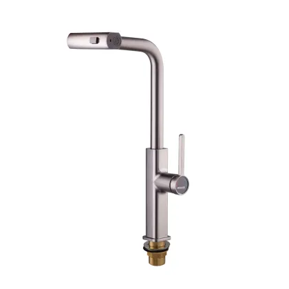 Змішувач для кухні з висувним виливом Mixxus Premium HAMMER 014 GRAPHITE (MI6955) — Photo 6
