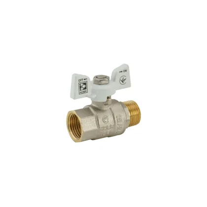 Кран кульовий KOER 1/2" ГШМ (KR.218.W) білий (KR0182) — Photo 1