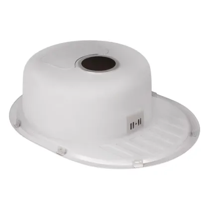 Кухонне миття Qtap 5745 0,8 мм Satin (QT5745SAT08) — Photo 4