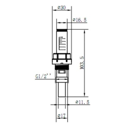 Витратомір SD Forte 1/2&quot;х3/4&quot; для колектора SFE008 — Photo 1