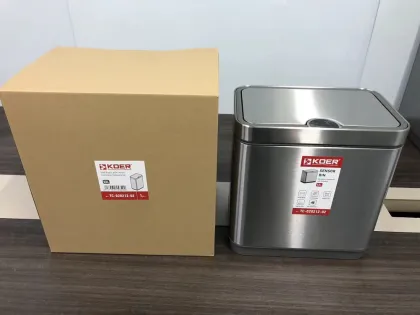 Відро для сміття сенсорне прямокутне Koer TC-020212-02 12 л колір нержавійка (KR5584) — Photo 11