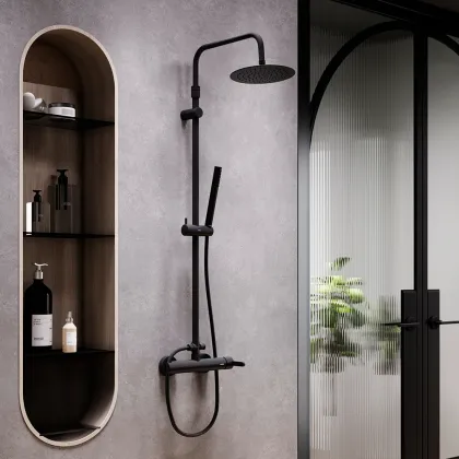 Душова система з душовим змішувачем, чорний Damixa 936710300 Scandinavian Pure — Photo 5