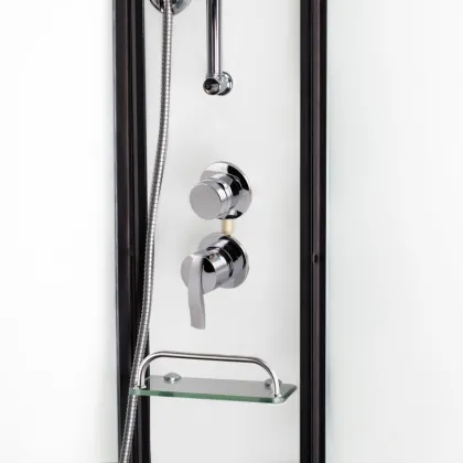 Душовий бокс Lidz Majatek SB90x90.BLA.LOW.TR, скло прозрачне 5 мм — Photo 5