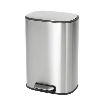 Відро для сміття з плавним закриттям овальне Mixxus Premium Diverse-TC0112 SS Color 12л колір наржавійка (MI7079)