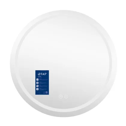 Дзеркало Qtap Mideya (MI6) R900 з LED-підсвічуванням Touch, з антизапотіванням, димером, рег. яскравості QT2078NCR9090W — Photo 2