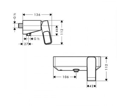 Axor Urquiola - змішувач для душу HANSGROHE 11620000 — Photo 1