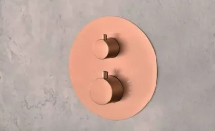 IMEX MONZA BRUSHED ROSE GOLD Набір для душу з термостатом, PVD матове рожеве золото — Photo 2