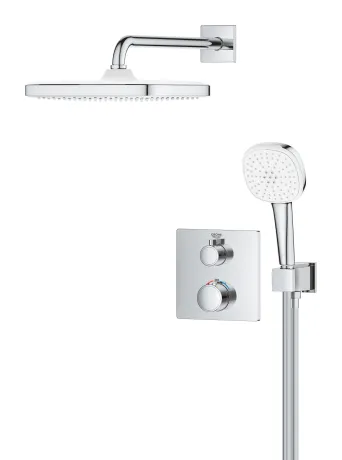 Душова система прихованого монтажу з термостатом Grohe Grohtherm (34871000) — Photo 5