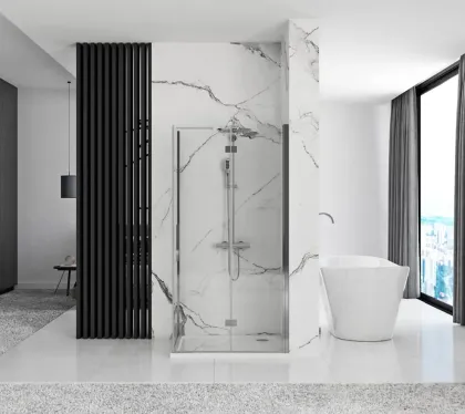 Душова кабіна REA MOLIER 90x90 CHROME — Photo 3