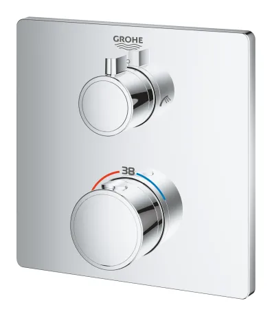 Термостат прихованого монтажу на 2 споживача Grohe Grohtherm Convent. Concealed (24080000) — Photo 1