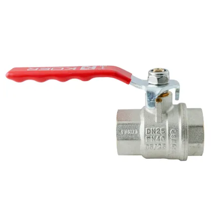 Кран кульовий ГГВ Koer Extreme KE.214-25 - 1" FF ручка "важіль" червона (KR5746) — Photo 3