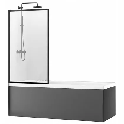 Шторка для ванни REA LAGOS 70 BLACK