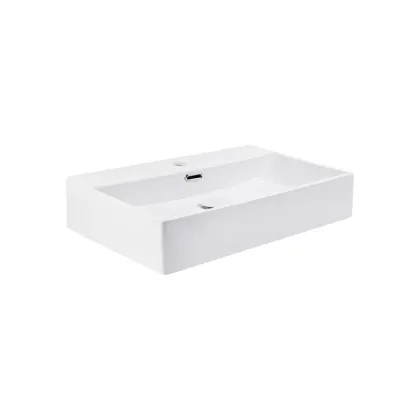 Раковина Qtap Nando K 600х355х125 White з донним клапаном QT12117060KW — Photo 2