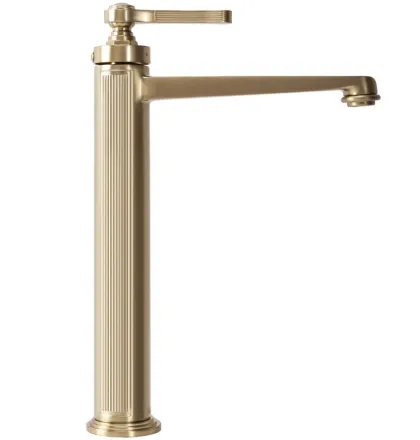 Змішувач для раковини (умивальника) REA MONACO BRUSHED GOLD високий — Photo 1