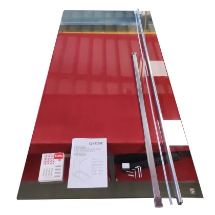 Душова перегородка Koer SR SP01-100x200-TR-01 Walk-In прозоре скло Easy Clean 8мм, хром (KR5393) — Photo 11