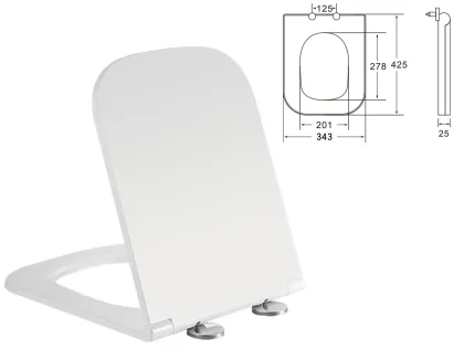 KUBIK унітаз підвісний c06810200(48,5*34*36,5 см, twist, сидіння duroplast) — Photo 1