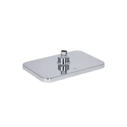 Лійка для верхнього душу Qtap Hlavova 260x180 мм прямокутна QTHLA107CRM45784 Chrome/Black — Photo 2