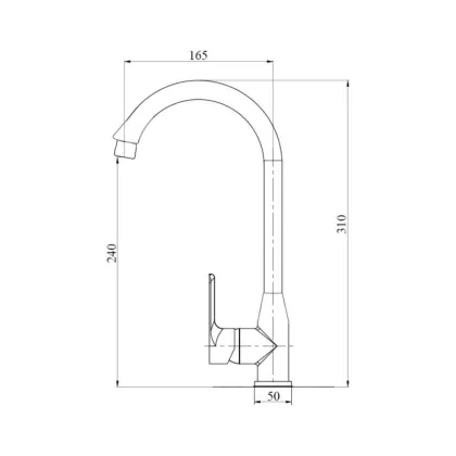 Змішувач для кухні Brinex 35W 007 — Photo 1