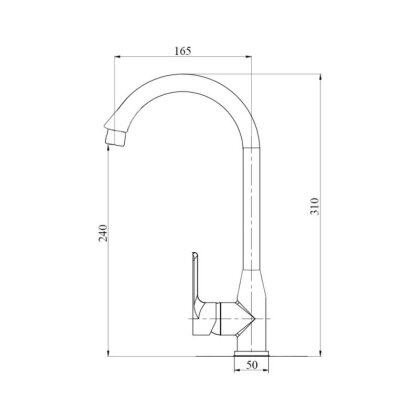 Змішувач для кухні Brinex 35W 007 — Photo 1