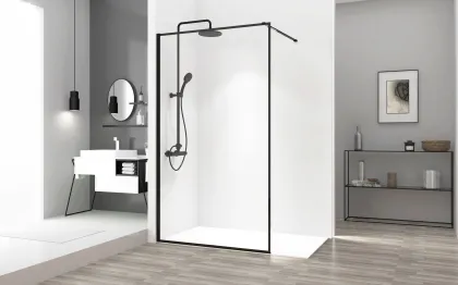 Душова стінка REA BLER 70 BLACK — Photo 1