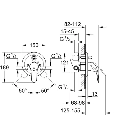 Змішувач для ванни Grohe Euroeco New (32747000) — Photo 1