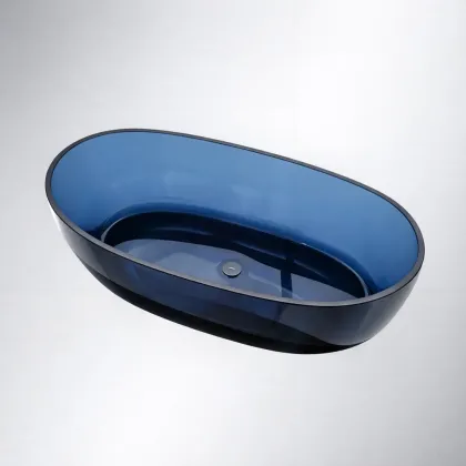 Ванна VBI VESUVIO BLUE 170 x 78 окремостояча скляна