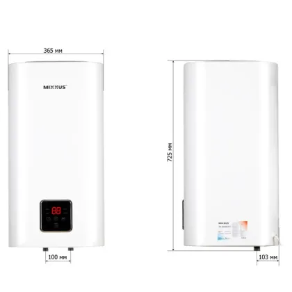 Водонагрівач "Квадрат" Mixxus EWH-13050 CUBE WET(V) накопичувальний 50 л, мокрий тен 2,0 kW (WH0611) — Photo 1