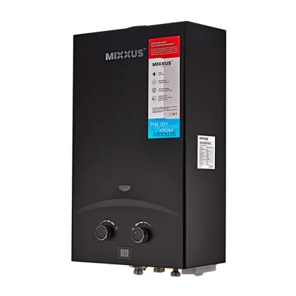 Газова колонка MIXXUS GWH-0210 BASIC BLACK димохідна 10 л/хв (колір чорний) (WH0023) — Photo 3