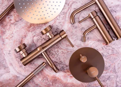 Душова система REA LUNGO BRUSHED COPPER + BOX прихованого монтажу — Photo 5